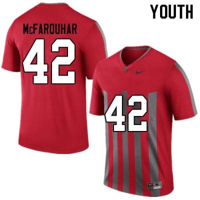 Youth Ohio State Buckeyes #42 Lloyd McFarquhar Throwback Nike NCAA College Football Jersey Cheap PBF8344ZU